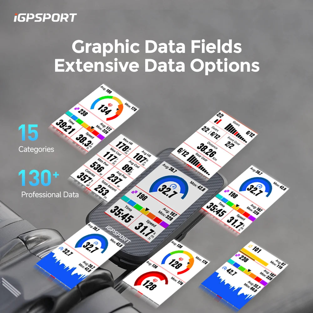 iGPSPORT BSC300T Touch-screen Bike Computer Global Colorful Map Wireless Cycling Computer Support E-bike