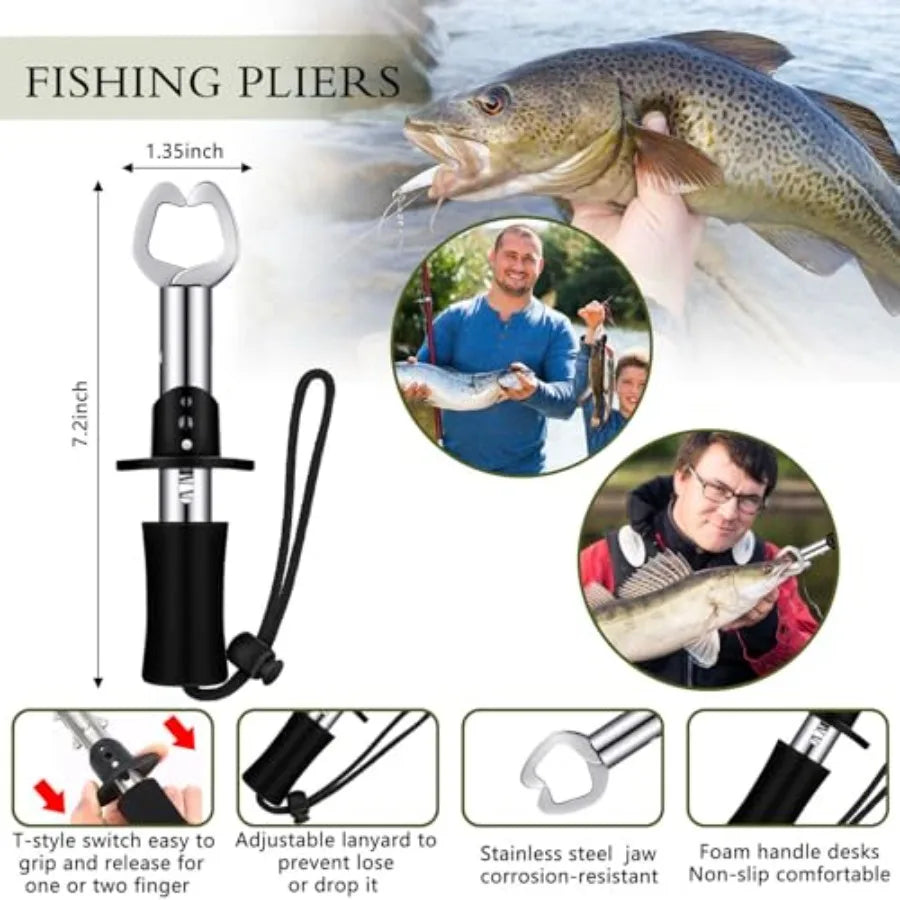 397 Pcs Fishing Accessories Kit Tools Include Backpack Fishing Tackle Box with Hooks Weights Sinkers Spinner Blade Gear in Blac