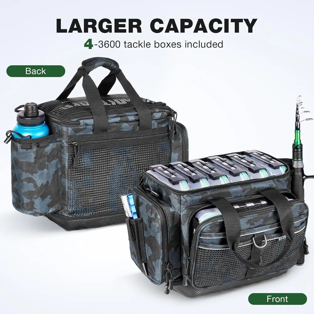 Tackle Box Organizer with Removable Dividers, Waterproof Storage for Lures and Fishing Accessories - 1 & 4 Pack
