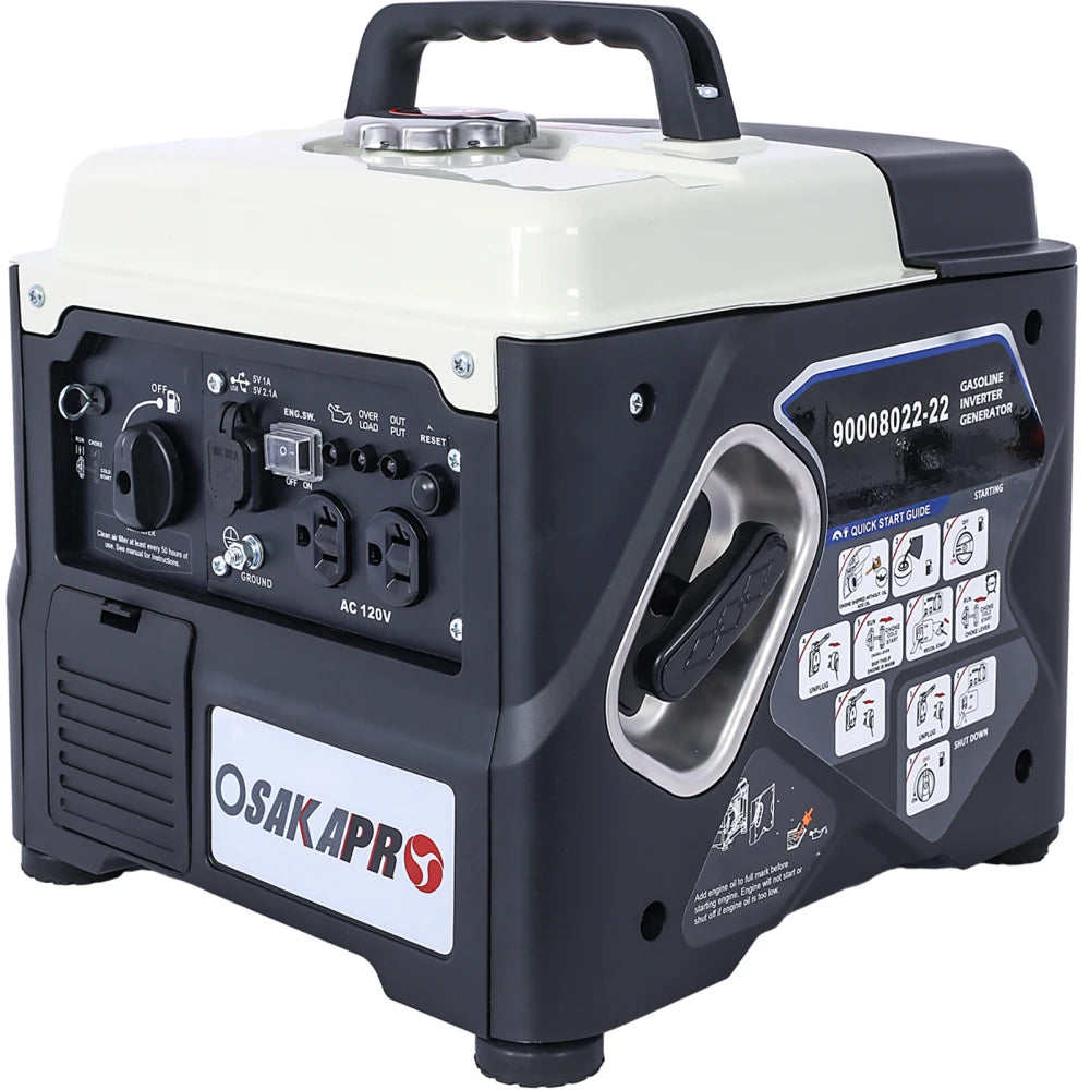 Portable Inverter Generator,1200W ultra-quiet gas engine, EPA Compliant, Eco-Mode Feature, Ultra Lightweight for Backup Home Use & Camping Solar Power Bank