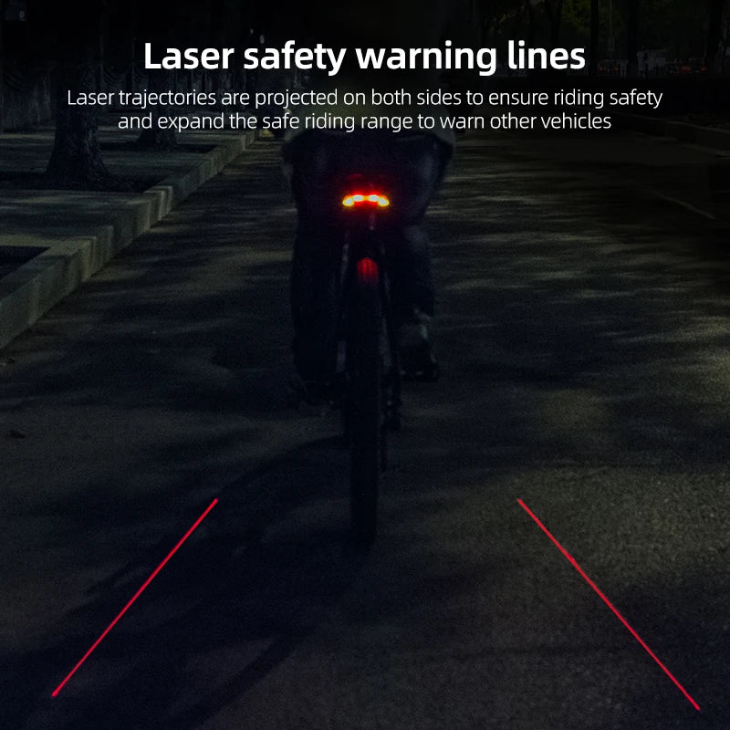 ROCKBROS Local Shipping Bicycle Tail Light USB Rechargeable Wireless Waterproof MTB Safety Cycling Lights Remote Control Turn Sign Bike Light Lamp