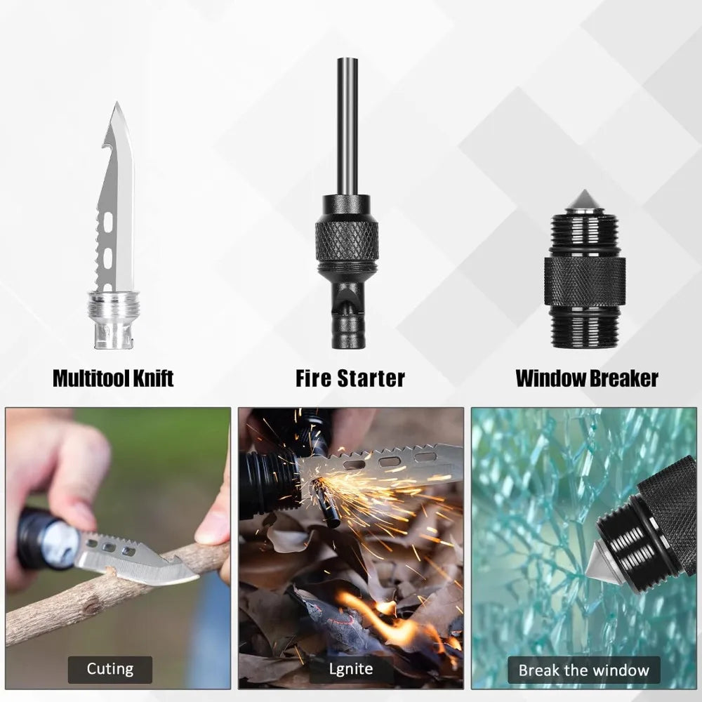 High Carbon Steel Tactical Shovel Axe Folding Entrenching Tool Camping