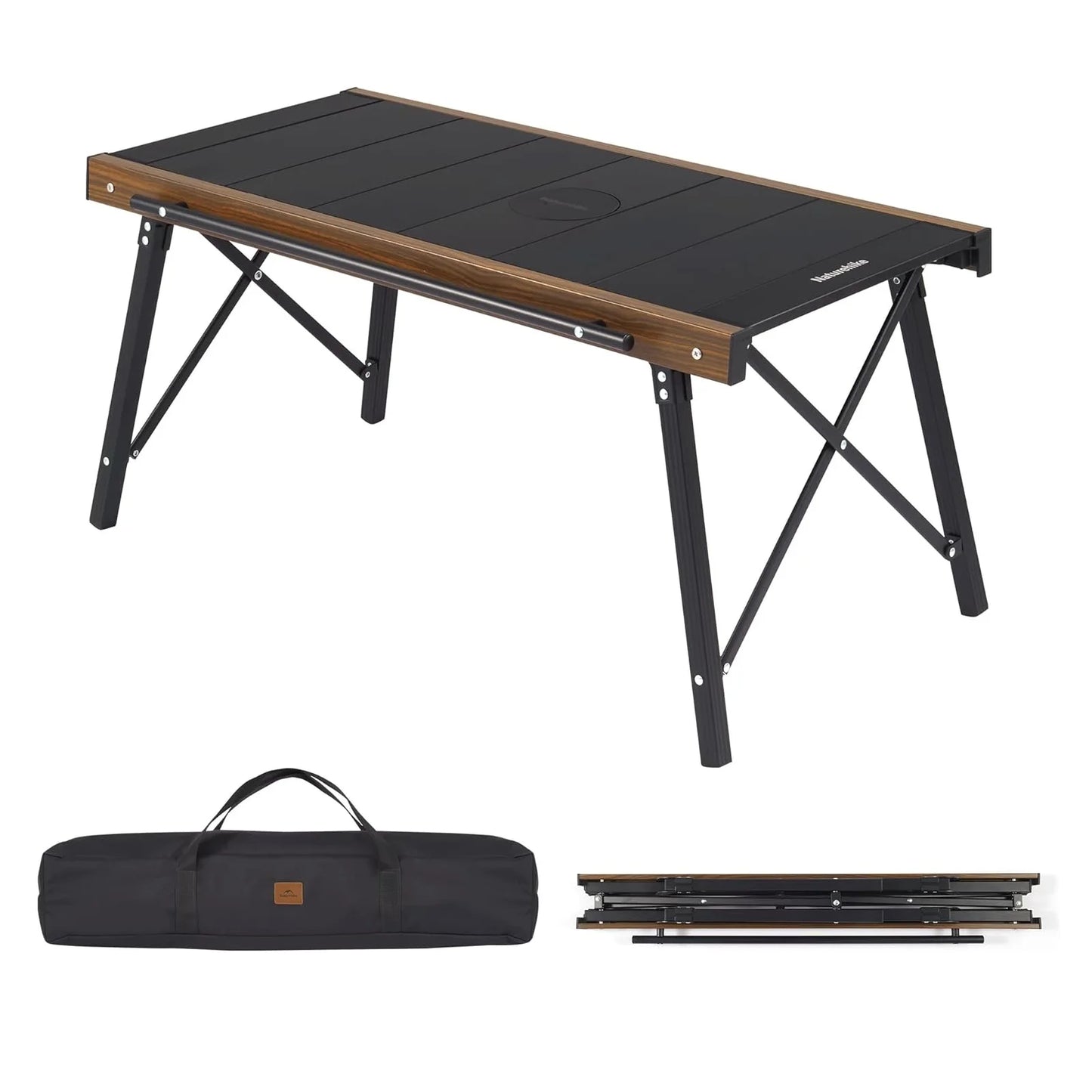 Folding IGT Camping Table with Storage Bag Aluminum IGT Camp Table for Outdoor Barbecue Cooking Travel Picnic