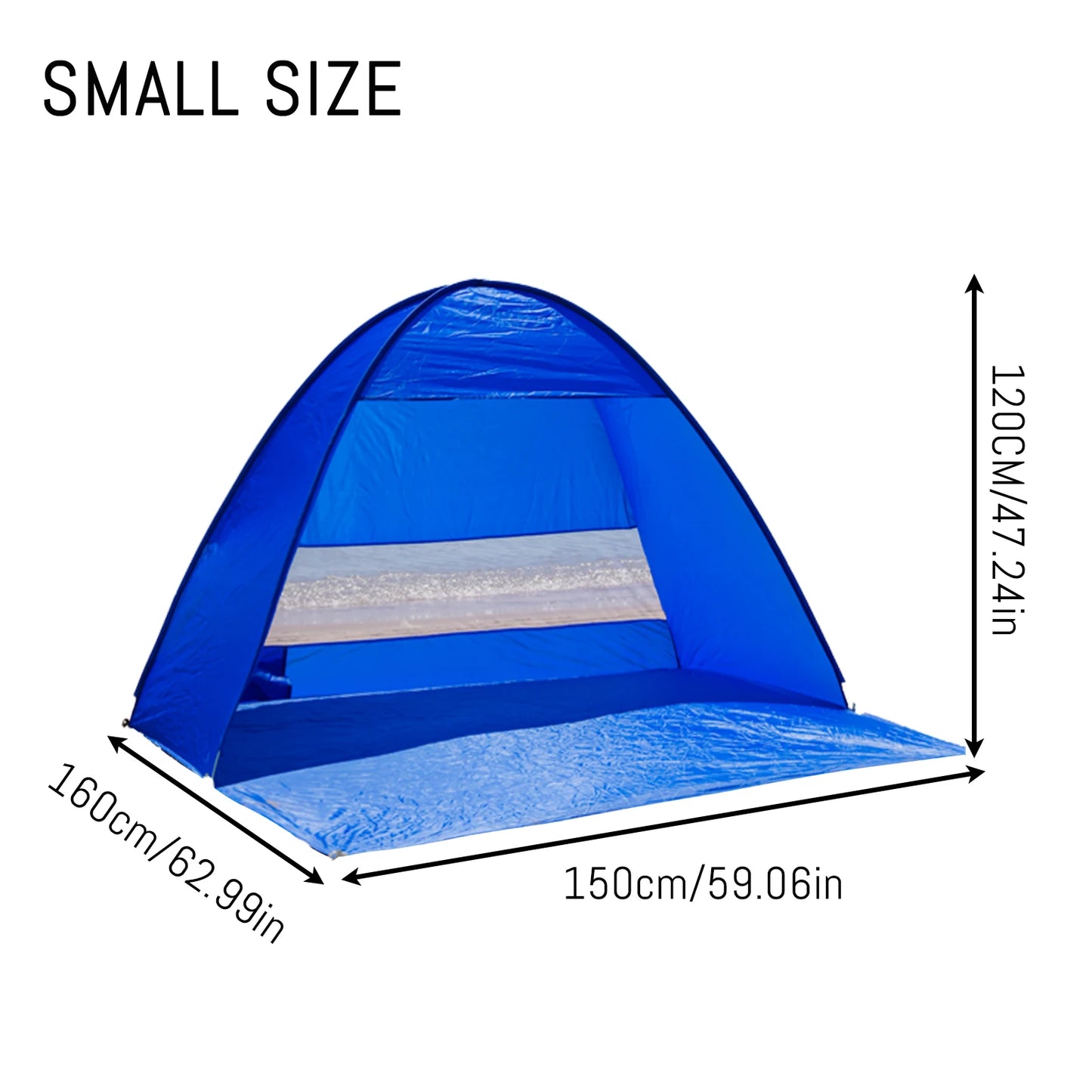 Pakicetus Pop Up Beach Tent Compact Folding for Camping