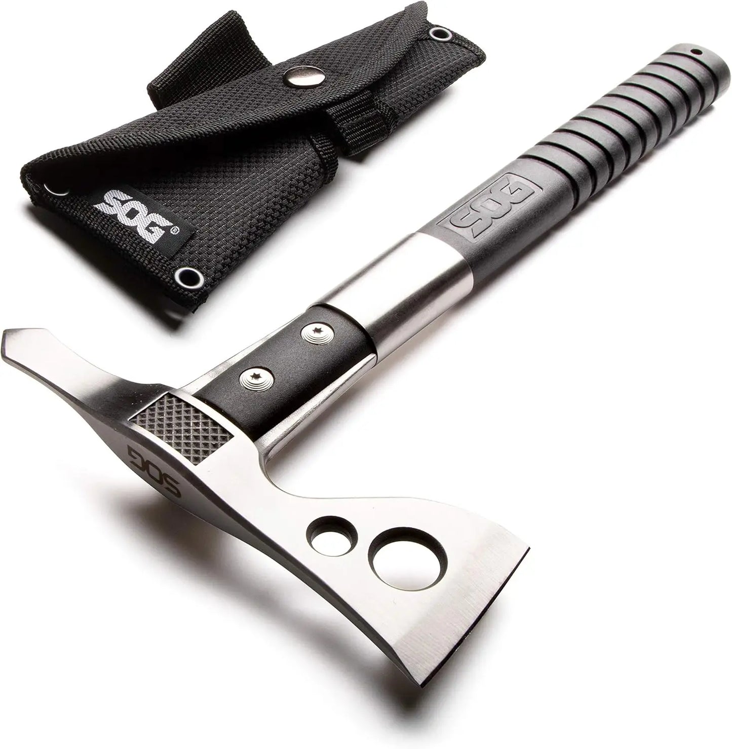 FastHawk Polished Tomahawk Tactical Axe With Sheath For Throwing