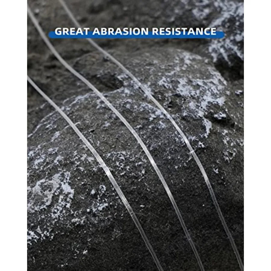 Monofilament Fishing Line Clear Mono Fish Wire Thin Diameter String 6-400 lbs, 50-3000 Yards
