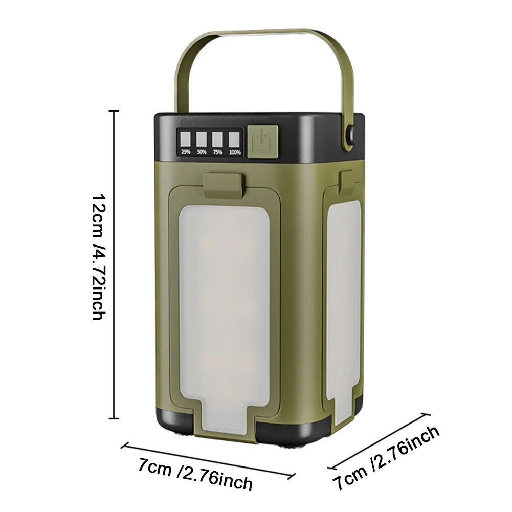 APWIKOGER Rechargeable Solar Camping Lantern Power Bank
