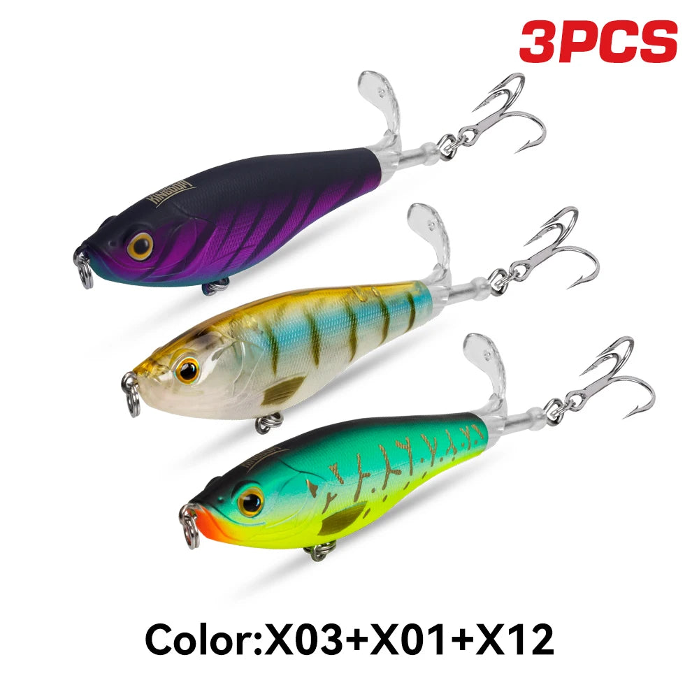 Kingdom Premium Topwater Fishing Lures For Bass Trout Pike
