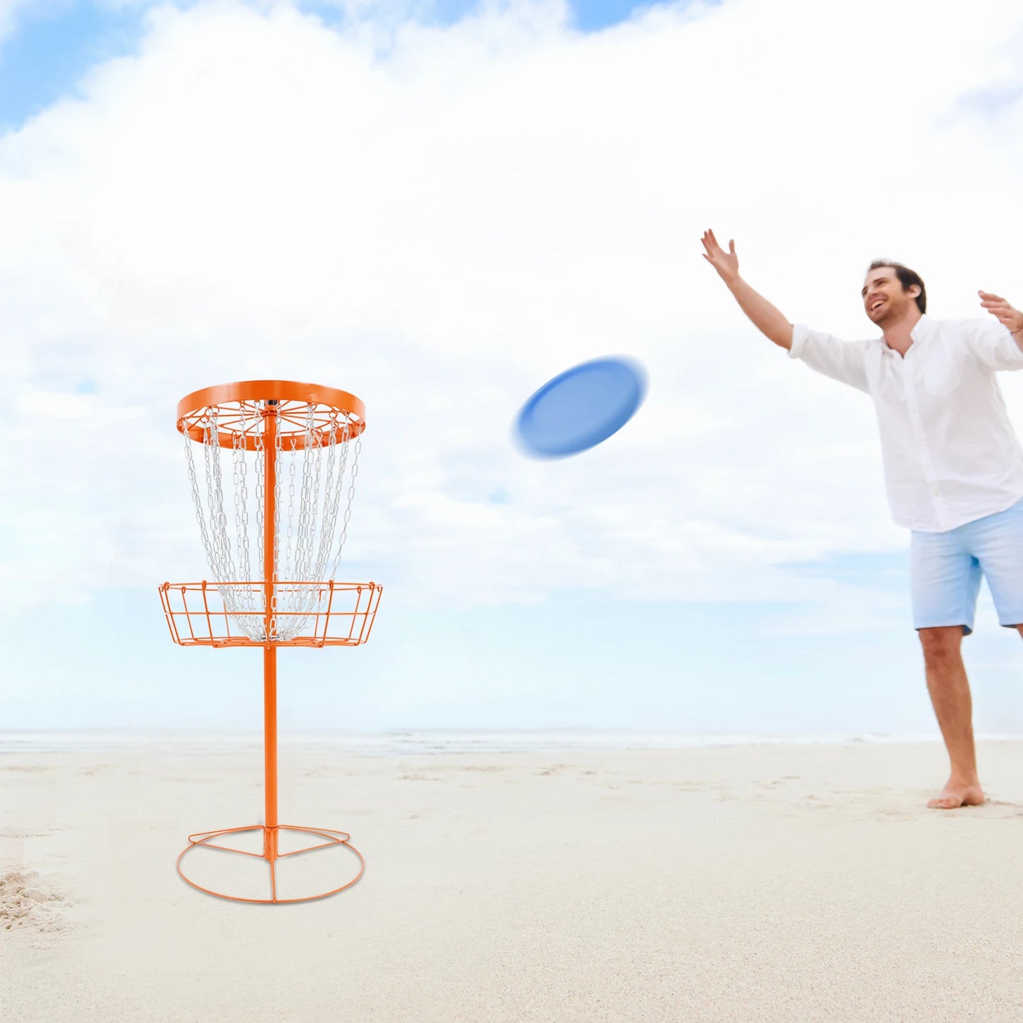 Disc Golf Basket Training Target for Backyard Practice