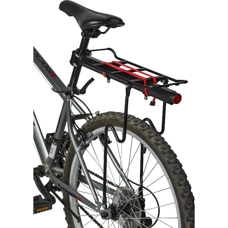 45 lbs. Capacity Lighted Rear Bike Rack, 18 Inches