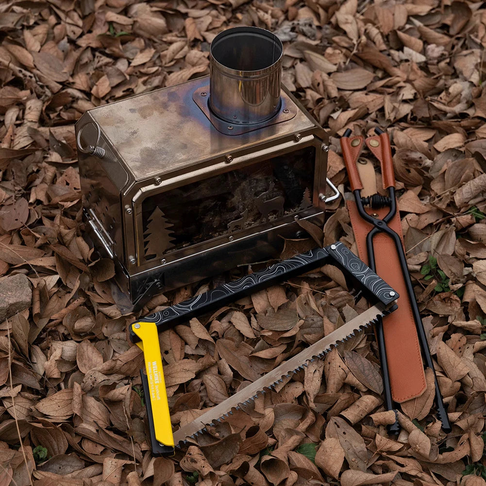 Folding Saw With Storage Bag Aluminum Alloy Camping