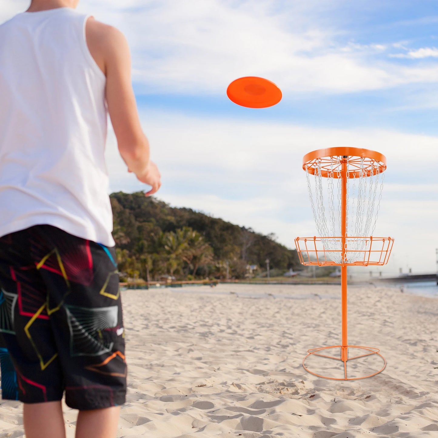 Disc Golf Basket Training Target for Backyard Practice