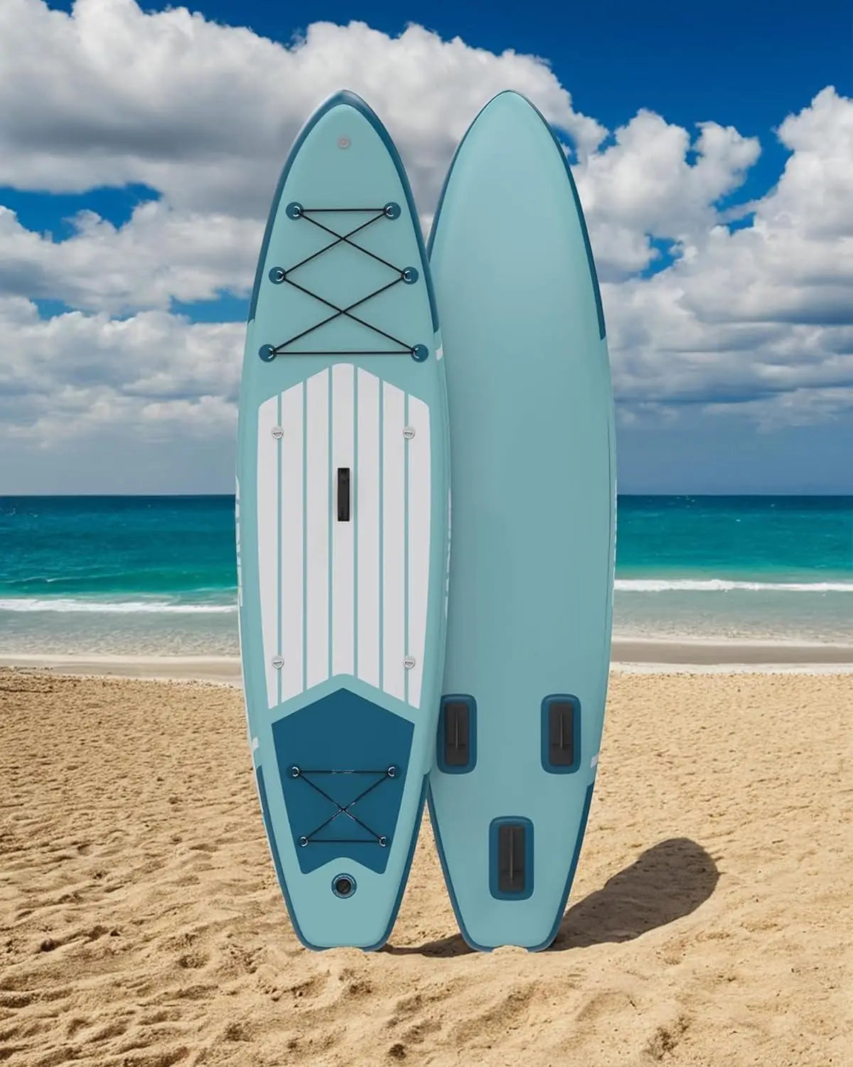 10.6/11 ft Inflatable Stand Up Paddle Board Set –Non-Slip EVA Deck, Premium Accessories –Inflatable Paddle Board for Adults