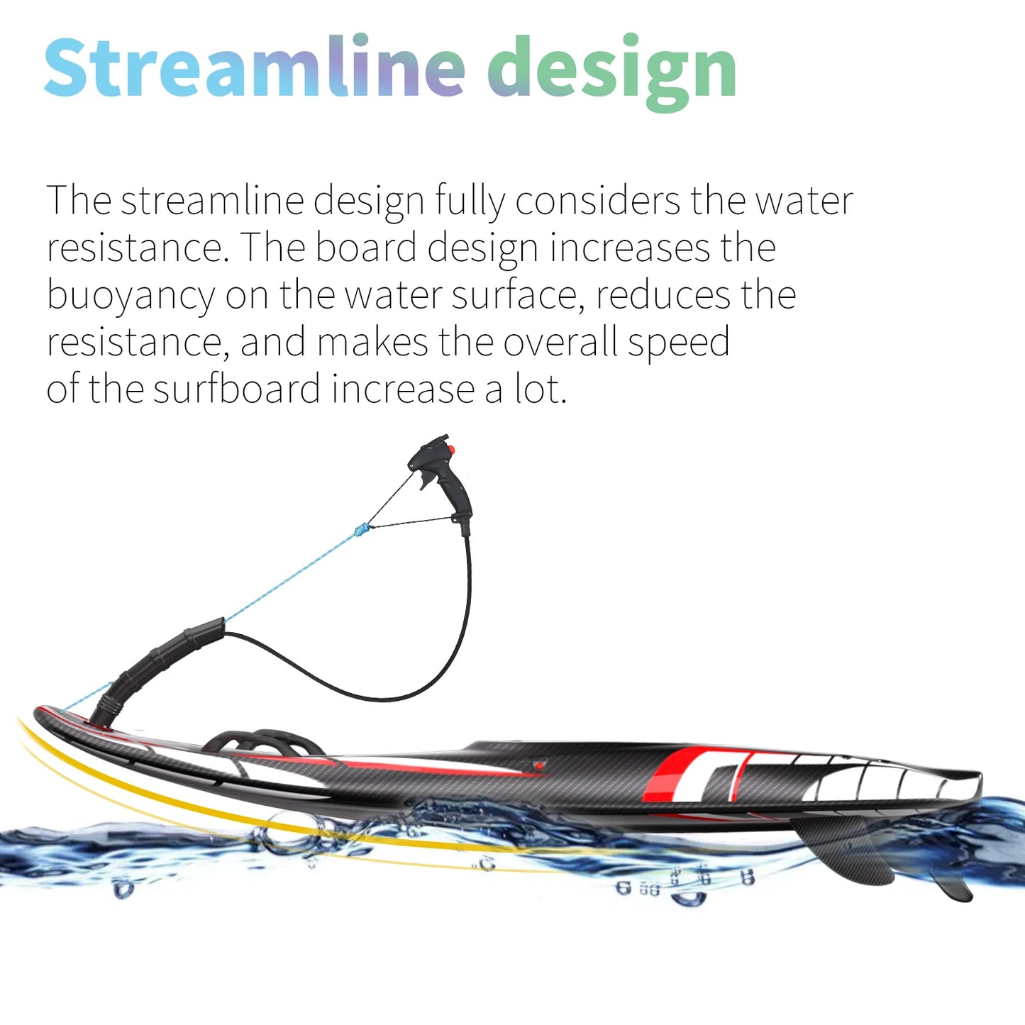 KOOTU Jet Surfboards Full Carbon Fiber Surfboards Fuel-powered surfboard 109cc Power Electric Surfboards Water Surfboards
