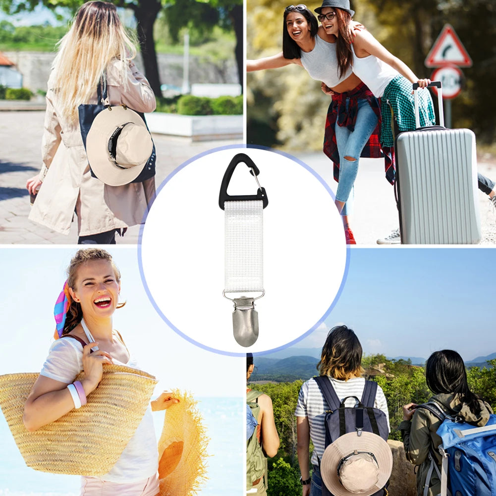 Hat Keeper Clip Universal Portable Hat Keeper Clip Canvas Lightweight Storage Accessories Travel Outdoor Practical Gadgets