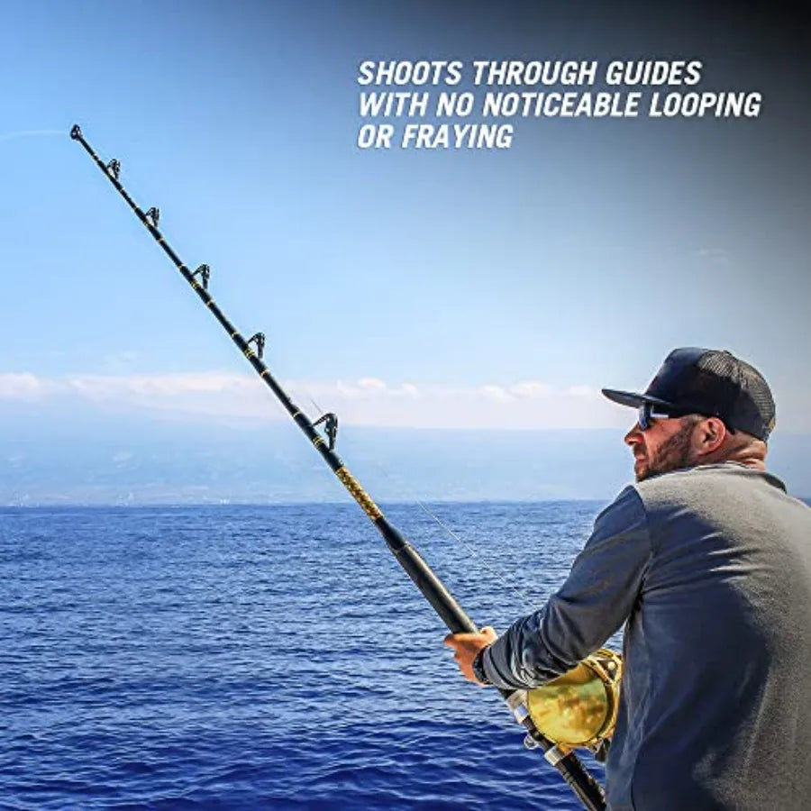 Super Tough Braided Fishing Line 4 Strands/ 8 Strands, 4lb - 160lb Braid Lines, 150/300/500/1000 Yards for Saltwater