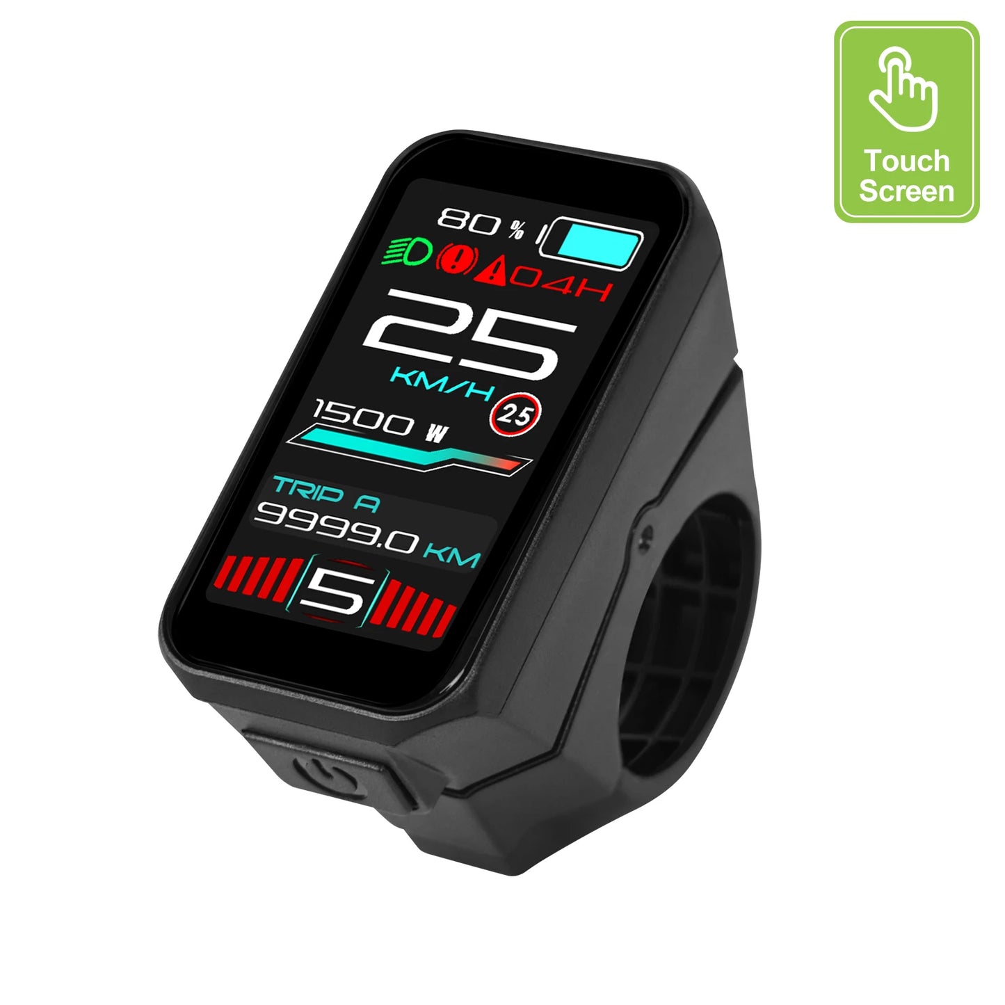 VD18MT Electric Bike Display Color Touch Screen CAN / UART Bluetooth eBike Computer 9 PAS For BAFANG Tongsheng Motor Protocol