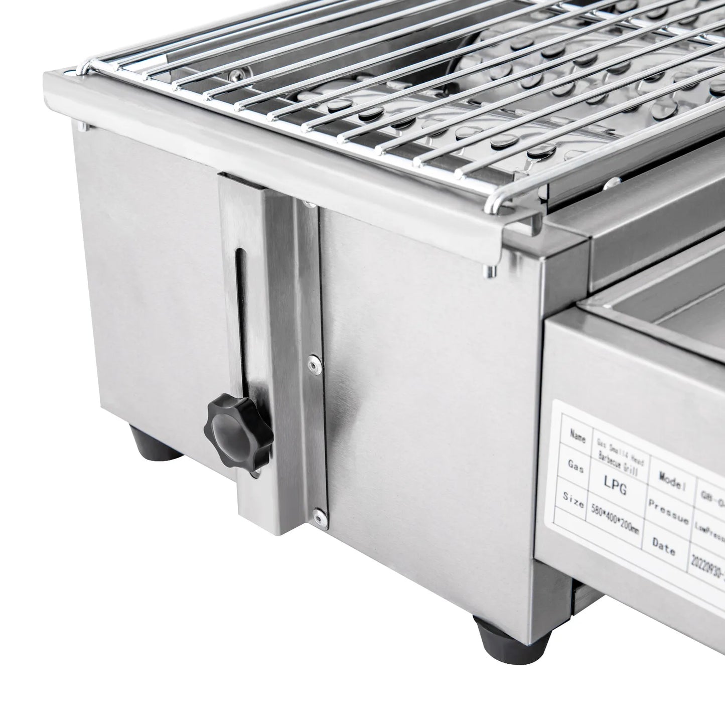 Gas BBQ Grill Stainless Steel Outdoor Camp Picnic Barbecue Shish Kabob 4 Burner
