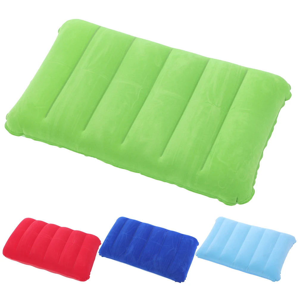 47x30cm Inflating Pillows Portable Camping Cushion Pillow Comfortable Ergonomic for Neck & Lumbar Support