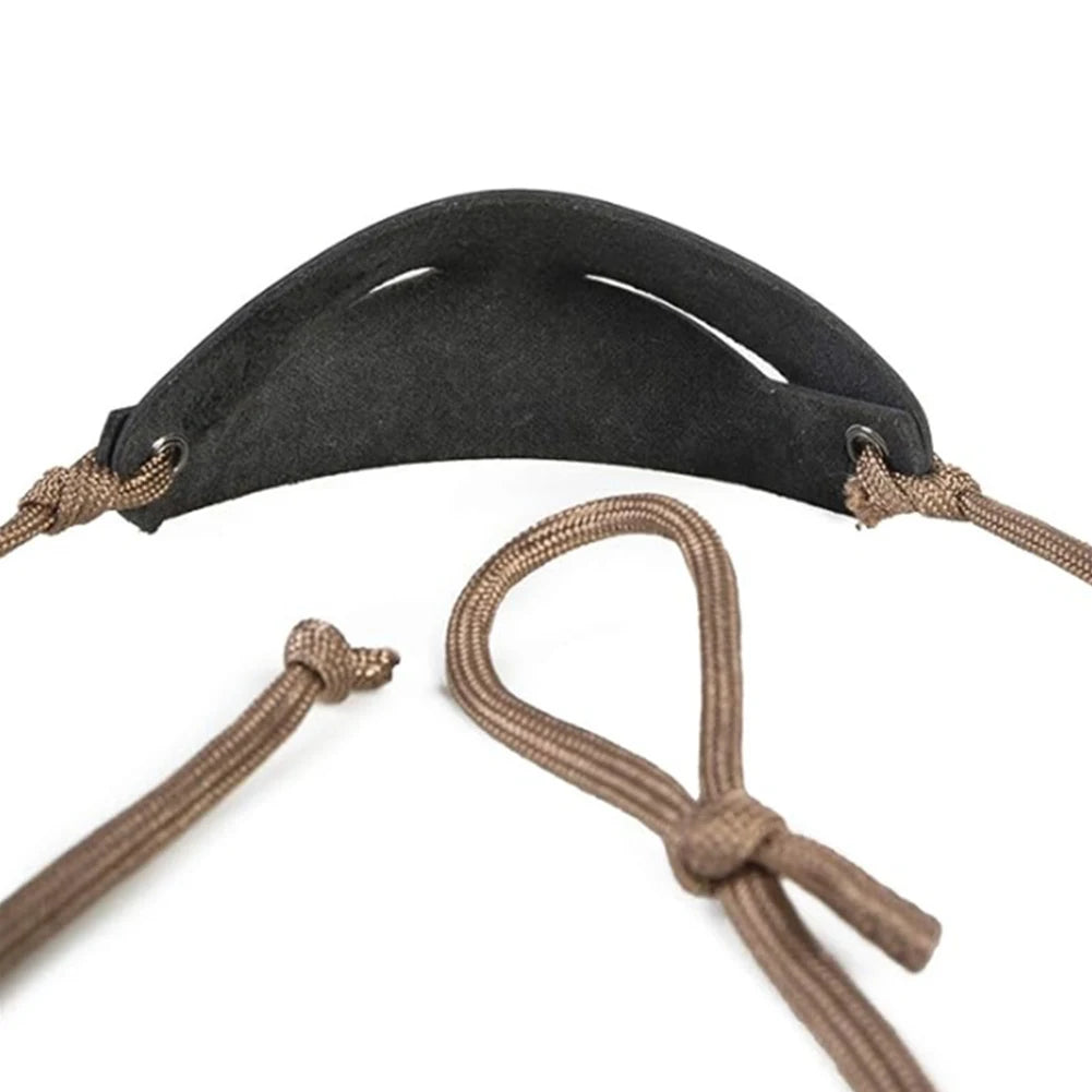 Handmade Leather Shepherd Sling Leather Throwing Sling Old-Fashioned Slingshot Hiking Hunting Accessories
