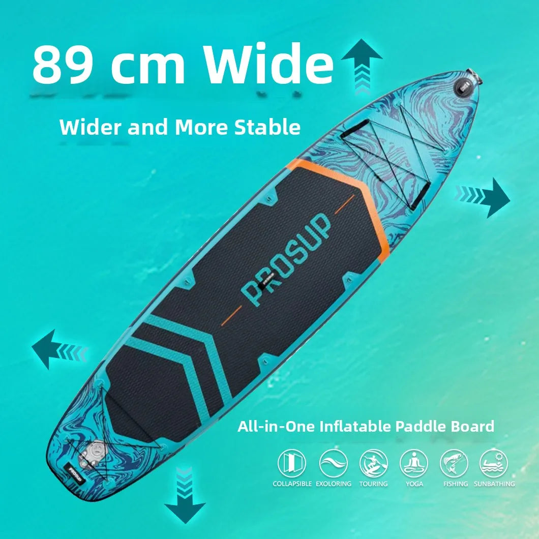 Thickened Double-layer Stand-up Paddle Board Inflatable Surfing Board Stable Outdoor Water Sports Family Camping Travel Gear