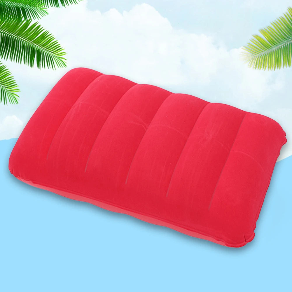 47x30cm Inflating Pillows Portable Camping Cushion Pillow Comfortable Ergonomic for Neck & Lumbar Support