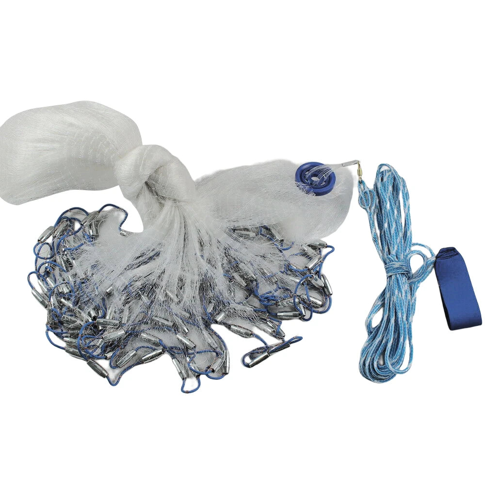 Nylon Monofilament&Steel&Copper Fishing Cast Net Cast Net with Sinker 14 Ft Fishing Cast Net