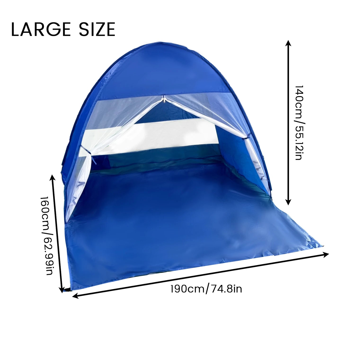 Pakicetus Pop Up Beach Tent Compact Folding for Camping