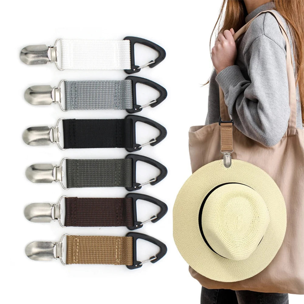 Hat Keeper Clip Universal Portable Hat Keeper Clip Canvas Lightweight Storage Accessories Travel Outdoor Practical Gadgets