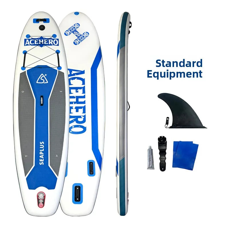 Thickened Double-layer Stand-up Paddle Board Inflatable Surfing Board Stable Outdoor Water Sports Family Camping Travel Gear