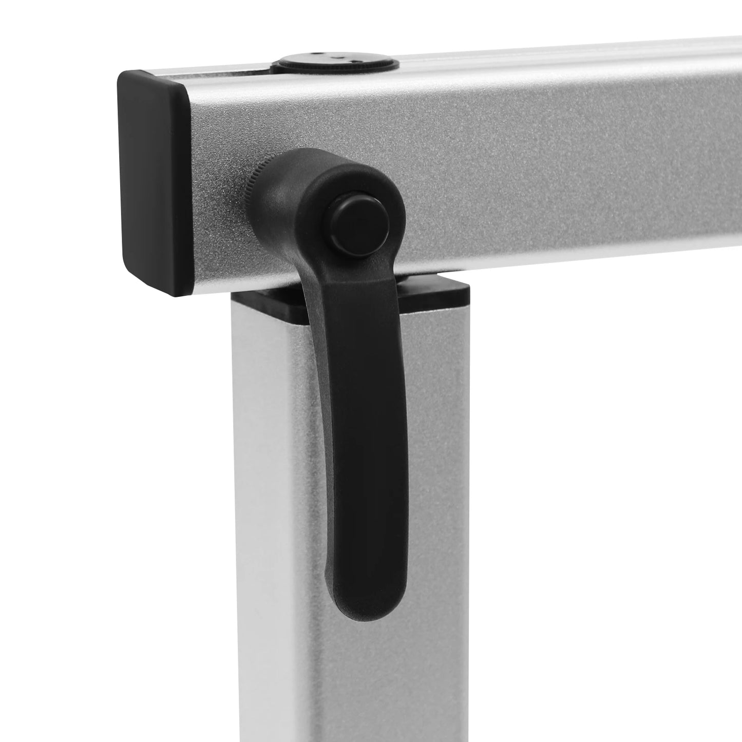 RV Telescopic Table Leg Silver Heavy Duty 360° Table Leg Yacht Aluminum Alloy Detachable Table Leg with Tabletop Carrier Board