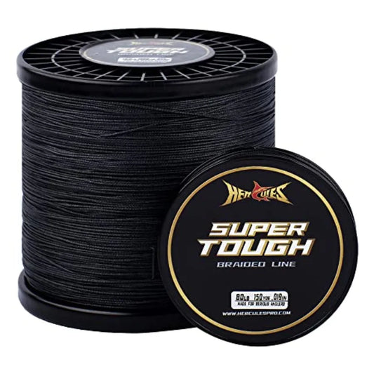 Super Tough Braided Fishing Line 4 Strands/ 8 Strands, 4lb - 160lb Braid Lines, 150/300/500/1000 Yards for Saltwater