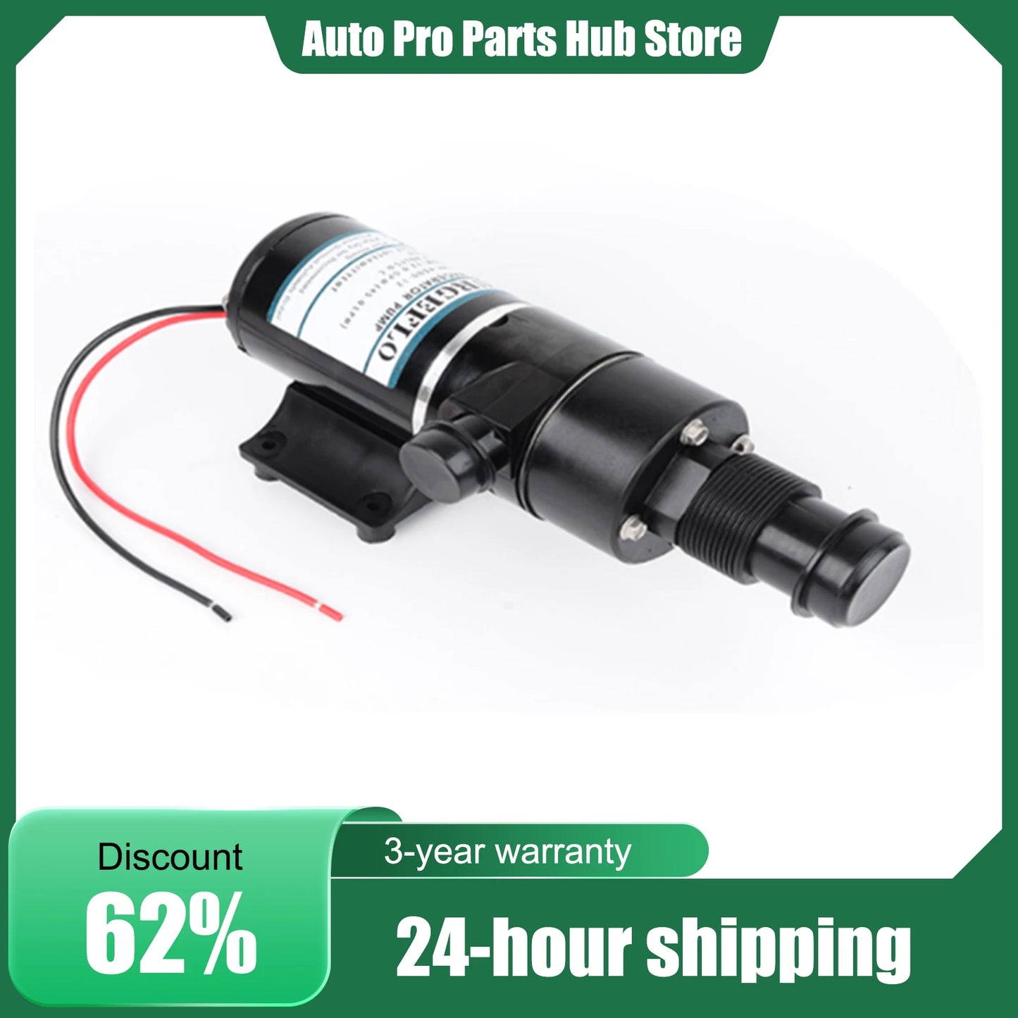 Toilet Water Pump, RV Macerator Waste Pump, Camper MP-4500 12V, Auto Shut-Off Overheat Protection, Motorhome, Caravan