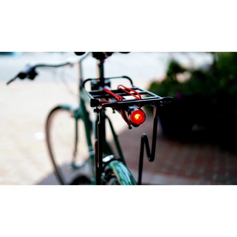 45 lbs. Capacity Lighted Rear Bike Rack, 18 Inches